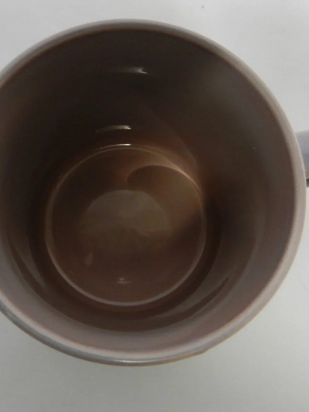 Sur La Table Color Block Monogram D Mug Cup 15oz purple dish micro safe NEW NWT